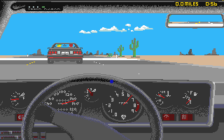 Test Drive II - Super Cars [datadisk] atari screenshot